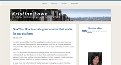 Desktop Screenshot of kristinelowe.blogs.com