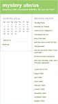 Mobile Screenshot of mysteryuterus.blogs.com