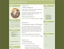 Tablet Screenshot of equineteleseminar.blogs.com