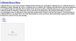 Desktop Screenshot of californiadivorce.blogs.com