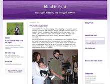 Tablet Screenshot of blindinsight.blogs.com
