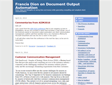 Tablet Screenshot of francisdion.blogs.com