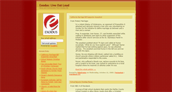 Desktop Screenshot of exodus.blogs.com