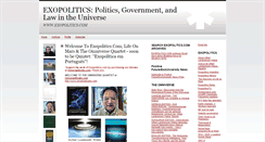 Desktop Screenshot of exopolitics.blogs.com