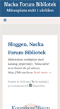 Mobile Screenshot of biblioteknacka.blogs.com