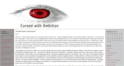 Desktop Screenshot of cursedwithambition.blogs.com