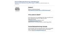 Tablet Screenshot of biblioteksforeningen.blogs.com