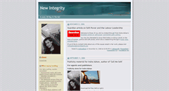 Desktop Screenshot of newintegrity.blogs.com