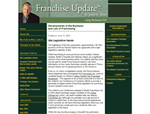 Tablet Screenshot of franchiseupdate.blogs.com