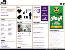 Tablet Screenshot of blogs.fr